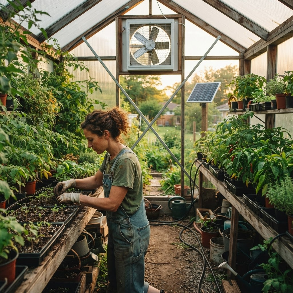 Greenhouse Ventilation That Runs Without Grid Power: A Real Install