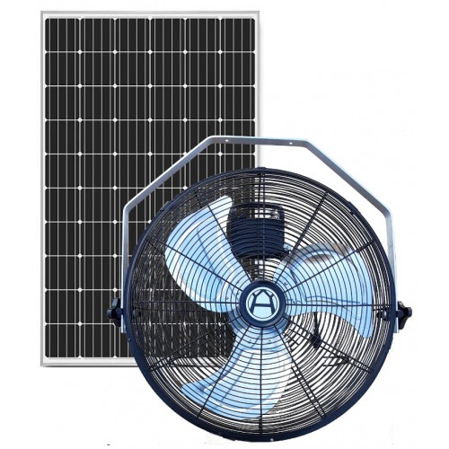 Solar Hanging Fan With 100 Watt Rigid Panel