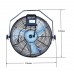 20 Inch Solar Hanging Fan With 100 Watt Rigid Solar Panel